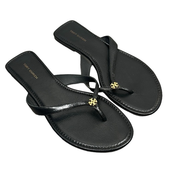 Tory Burch Shoes - Tory Burch Classic Flip Flop Sandals Perfect Black Size 7